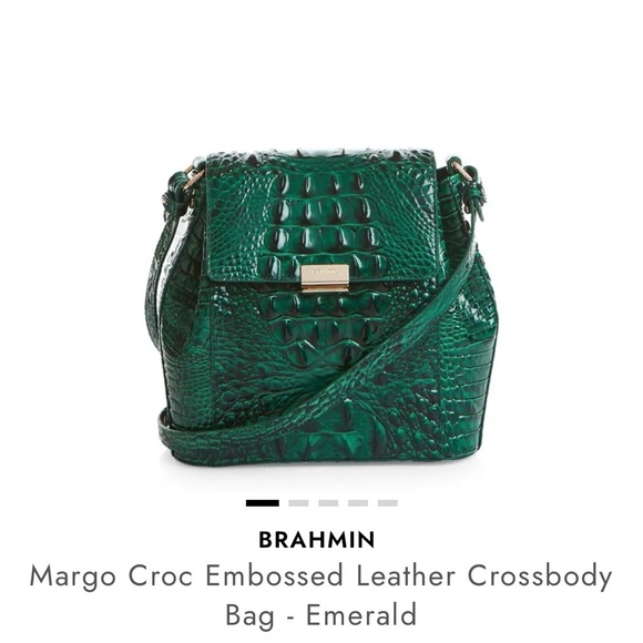 Brahmin Handbags - Brahmin Emerald Crocodile Embossed Bag